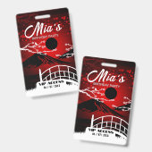 誕生日パーティVIPアクセスバッジ バッジ (正面＆裏面)