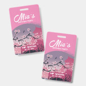 誕生日パーティVIPアクセスバッジ バッジ (正面＆裏面)