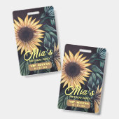 誕生日パーティVIPアクセスバッジ バッジ (表裏)