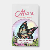 誕生日パーティVIPアクセスバッジ バッジ (裏面)