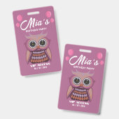 誕生日パーティVIPアクセスバッジ バッジ (正面＆裏面)