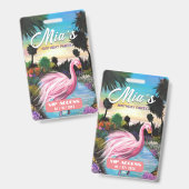 誕生日パーティVIPアクセスバッジ バッジ (正面＆裏面)