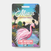 誕生日パーティVIPアクセスバッジ バッジ (裏面)