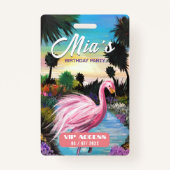 誕生日パーティVIPアクセスバッジ バッジ (正面)