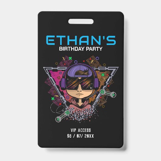 誕生日パーティVIPアクセス バッジ (正面)