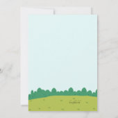 誕生日パーテ遊ィーの招待 招待状 (裏面)