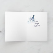 誕生日パートナーおもしろいロマンチックなタコユーモア カード (内部)