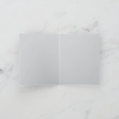 誕生日パープルモダンカード8枚の写真カレッジカード カード (内部)