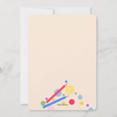 誕生日パ祝ーティーの作成と写真  招待状 (裏面)