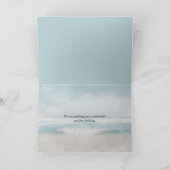 誕生日ヒトデと海サーフウォーター色 カード (内部)