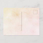 誕生日ヒマワリ緑の素朴な黄色のオレンジ インビテーションポストカード (裏面)