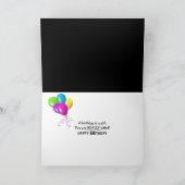 誕生日ビアーズオンブラックカード カード (内部)