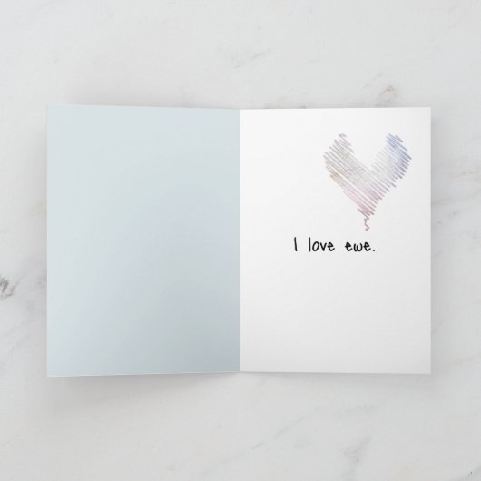 誕生日ビッグエウウォーター色 カード (内部)