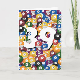 誕生日ビリヤード・ボール39誕生日 カード