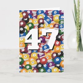 誕生日ビリヤード・ボール47誕生日 カード