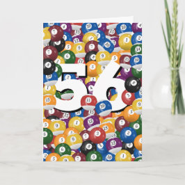 誕生日ビリヤード・ボール56誕生日 カード