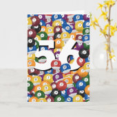 誕生日ビリヤード・ボール56誕生日 カード (黄色い花)