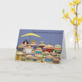 誕生日ビーチカード カード (黄色い花)