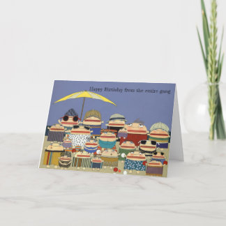 誕生日ビーチカード カード