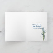 誕生日ビーチシーガル カード (内部)