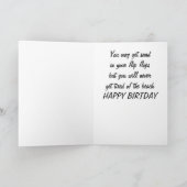 誕生日ビーチスタイルカード カード (内部)