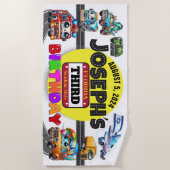 誕生日ビーチタオル ビーチタオル (正面)