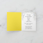 誕生日ビーチパーティー サンキューカード (内部)