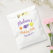 誕生日ビーチプールパーティーサマーシーシェル フェイバーバッグ (封をした状態)