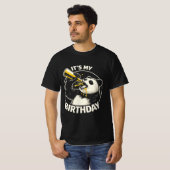 誕生日ビールパンダ Tシャツ (正面フル)
