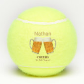 誕生日ビール応援 テニスボール (裏面)