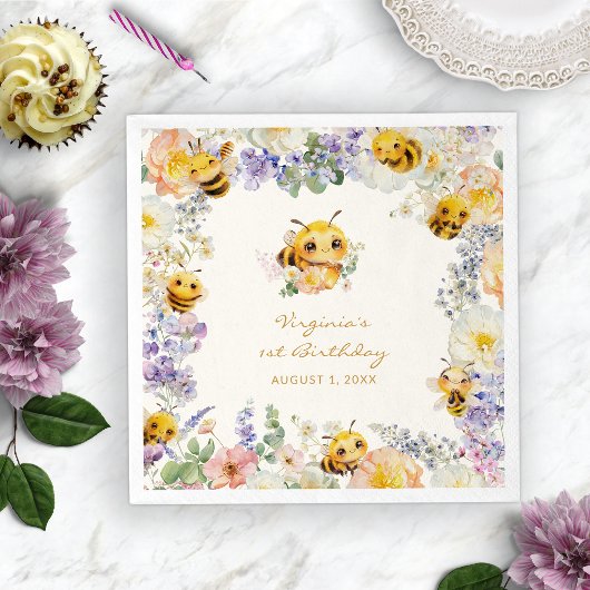 誕生日ビー スタンダードカクテルナプキン