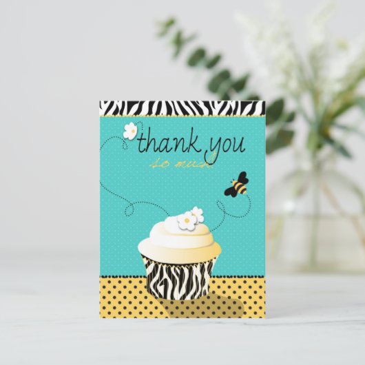 誕生日ビーTYはがき ポストカード (スタンド正面)