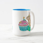 誕生日ピカカップケーキマグ ツートーンマグカップ (正面右)