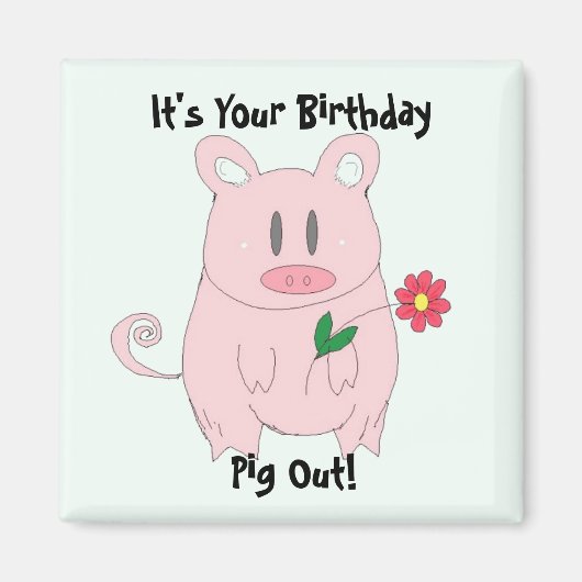 誕生日ピギー マグネット (正面)