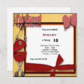 誕生日ピクニック 招待状 (正面/裏面)