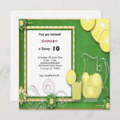 誕生日ピクニック 招待状 (正面/裏面)