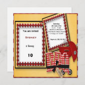 誕生日ピクニック 招待状 (正面/裏面)