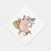 誕生日ピグパートリング スタンダードランチョンナプキン (角)