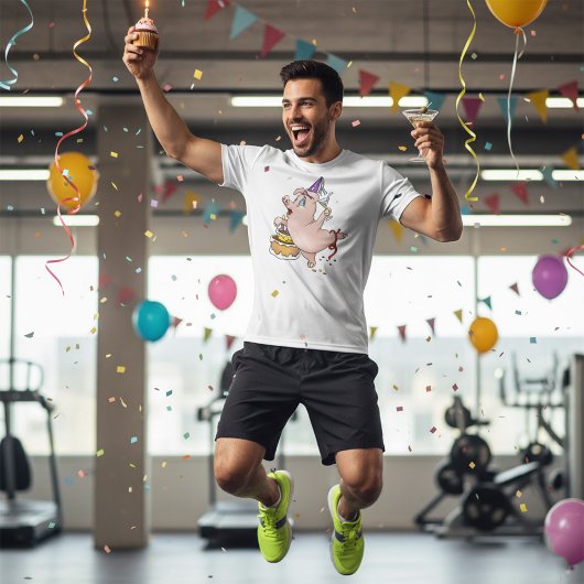 誕生日ピグパートリンメンズアクティブ Tシャツ