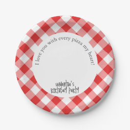 誕生日ピザパーティー ペーパープレート