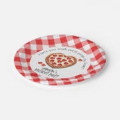 誕生日ピザパーティー ペーパープレート (アングル)