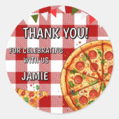 誕生日ピザファースト誕生日 ラウンドシール (正面)
