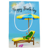 誕生日ピックルオンビーチ椅子 ミディアムペーパーバッグ (正面)