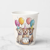 誕生日ピットブルドッグ 紙コップ (裏面)