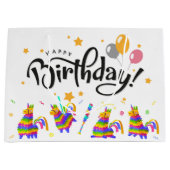誕生日ピナタス抱き枕 ラージペーパーバッグ (正面)