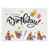 誕生日ピナタス抱き枕 ラージペーパーバッグ (裏面)