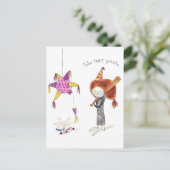 誕生日ピナタポストカード ポストカード (スタンド正面)