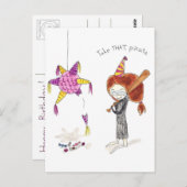 誕生日ピナタポストカード ポストカード (正面/裏面)