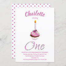 誕生日ピンクカップケーキパーティー