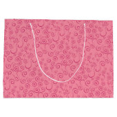 誕生日ピンクコスモマルティニアルコールカスタムイベント ラージペーパーバッグ (裏面)